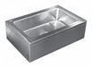MopSink Rectangular Silver 8inH 33inW