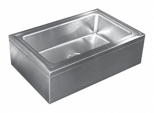 MopSink Rectangular Silver 8inH 33inW