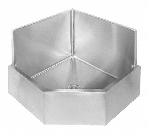 CornerMopSink Corner Silver 22inH 33inW