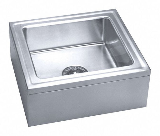 MopSink Rectangular Silver 8inH 25inW