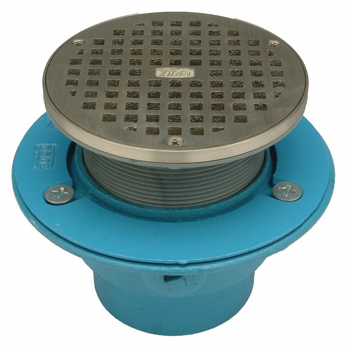 Floor Drain 4 in Body H Nickel Bronze