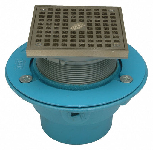 Floor Drain 4 in Body H Nickel Bronze