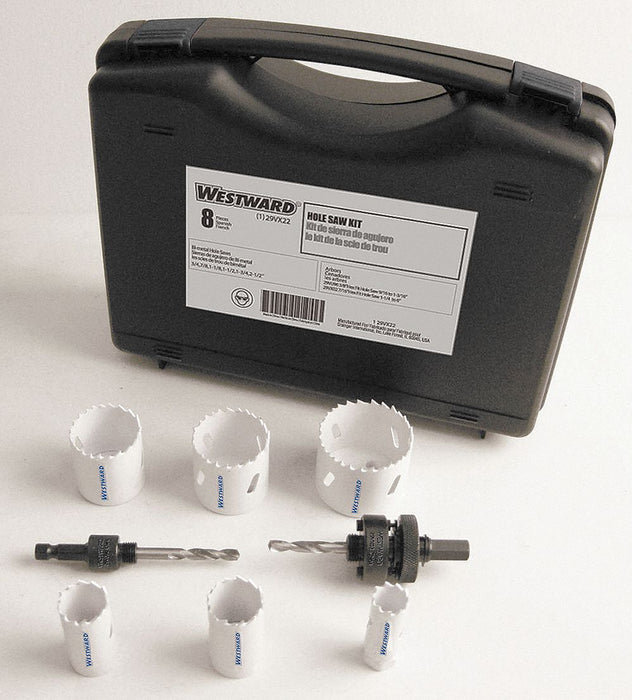 Bi-Metal Hole Saw Utility Kit 8 pcs.