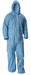 Hooded Coverall Elastic Blue L