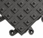 Cleated Tiles Black 18 in x 18 in PK10