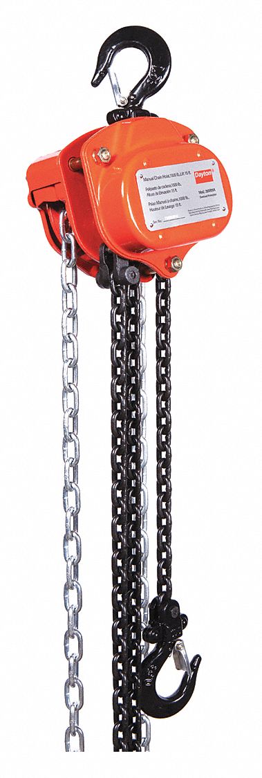 K8943 Manual Chain Hoist 1000 lb Lift 15 ft.