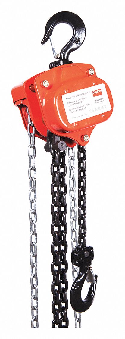 K8976 Manual Chain Hoist 2000 lb Lift 20 ft.