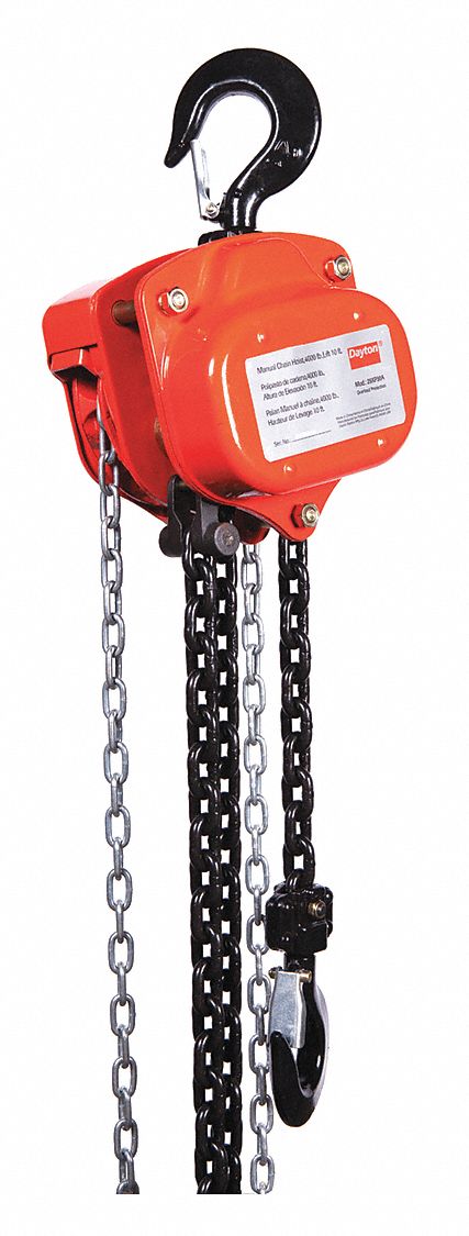 K8999 Manual Chain Hoist 4000 lb Lift 10 ft.