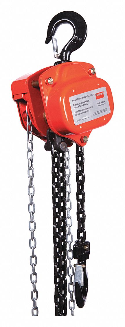 K8999 Manual Chain Hoist 4000 lb Lift 15 ft.