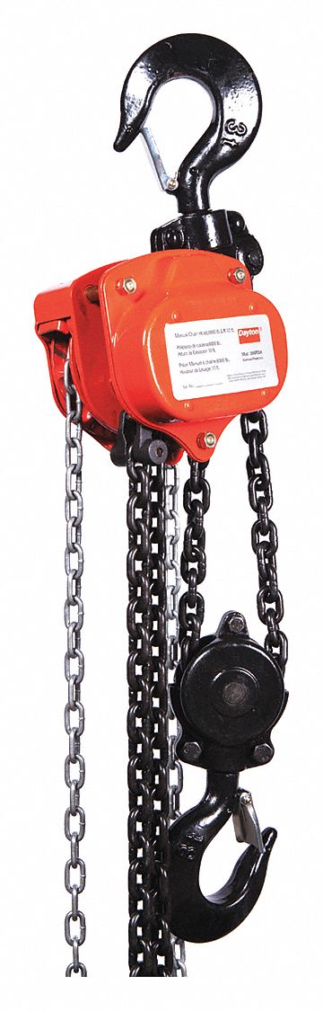K9004 Manual Chain Hoist 6000 lb Lift 10 ft.