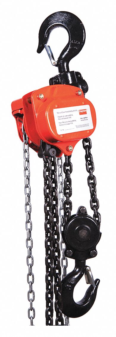 K9004 Manual Chain Hoist 6000 lb Lift 15 ft.