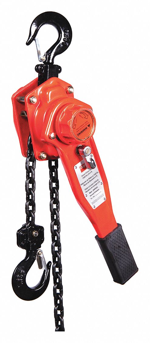 K9153 Lever Chain Hoist 1500 lb Lift 5 ft.