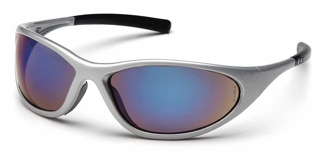 SafetyGlasses Blu Mirrord Silver