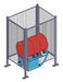 Drum Safety Enclosure BE Steel Gray