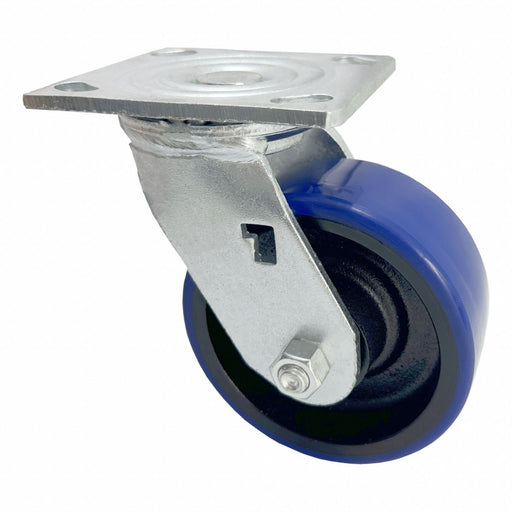 Plate Caster Swivel Polyurethane 6 1/2 H
