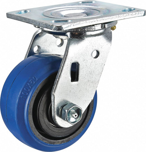 Plate Caster Swivel Rubber 5 5/8 H