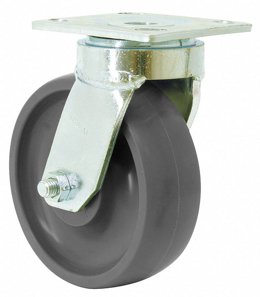 Plate Caster Swivel Polyurethane 9 1/2 H