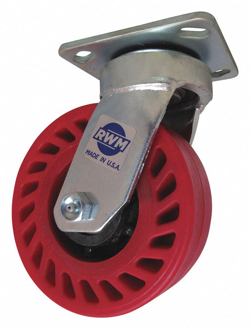 Plate Caster Rigid Polyurethane 9 1/2 H