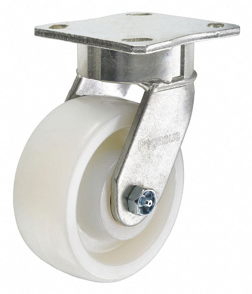 Plate Caster Swivel Nylon 6 1/2 H