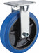 Plate Caster Rigid Rubber 7 1/2 H
