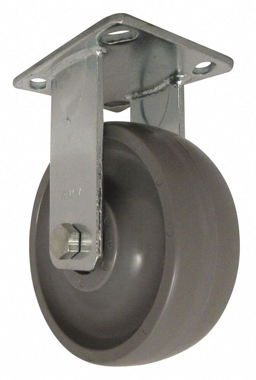 Plate Caster Rigid Elastomer 7 1/2 H