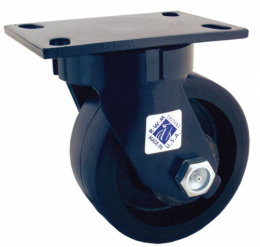 Plate Caster Swivel Steel 10 1/8 H