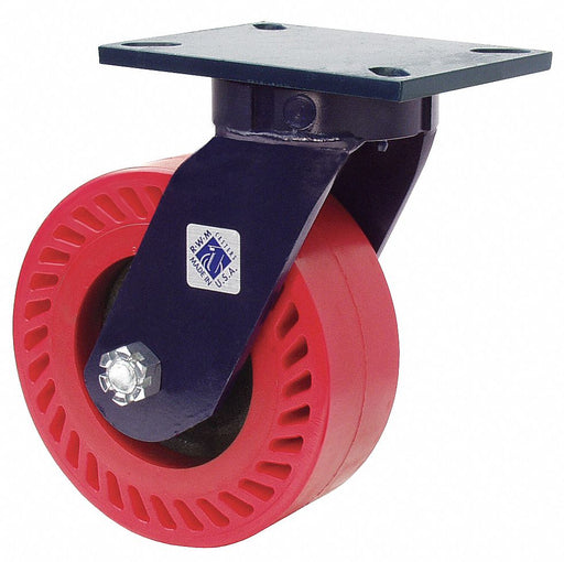 Plate Caster Swivel Steel 10 1/2 H