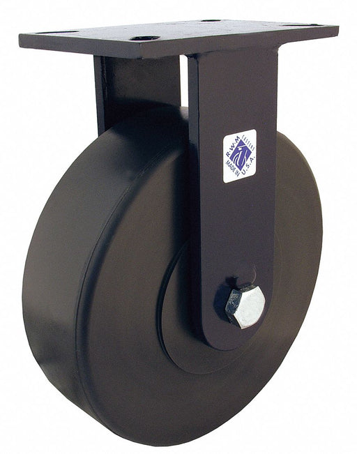 Plate Caster Rigid Steel 10 1/2 H