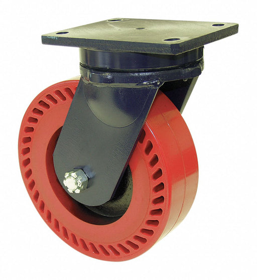 Plate Caster Swivel Nylon 12 1/2 H
