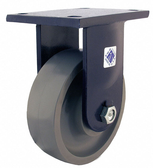 Plate Caster Rigid Steel 10 1/2 H