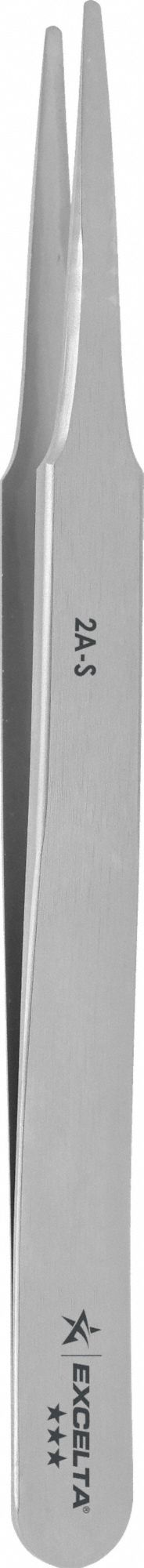 Tweezers SS 4 3/4 L Straight Round