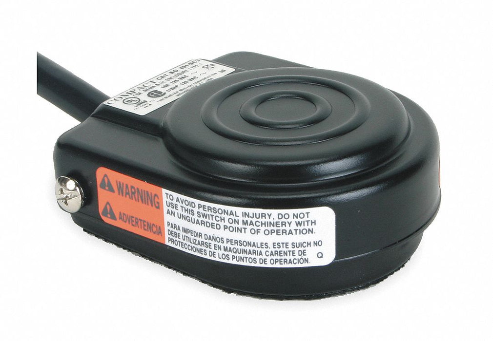 FootSwitch Black Steel SPDT-NO Momentary
