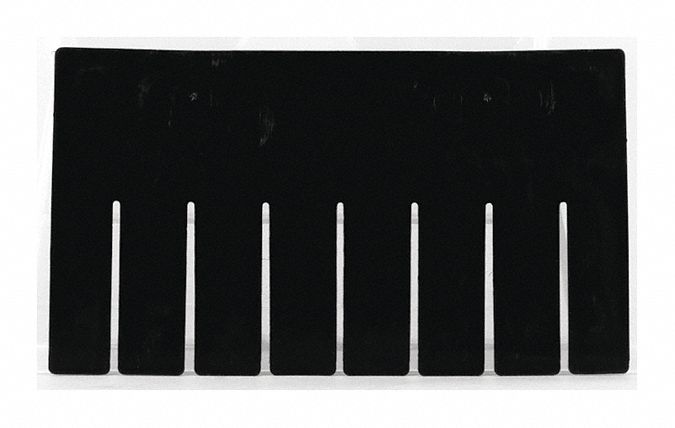Divider 5.5inH 9.625inL Black PK6
