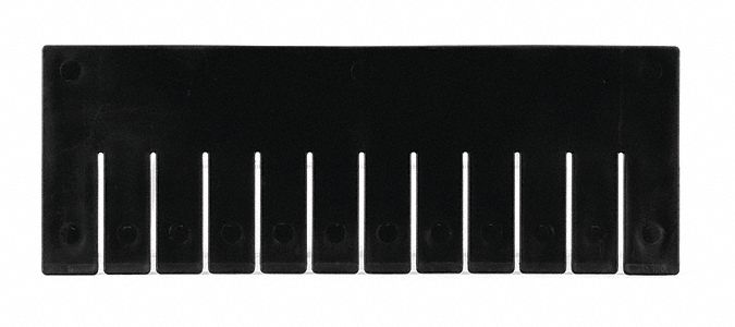 Divider 5.5inH 15.375inL Black PK6