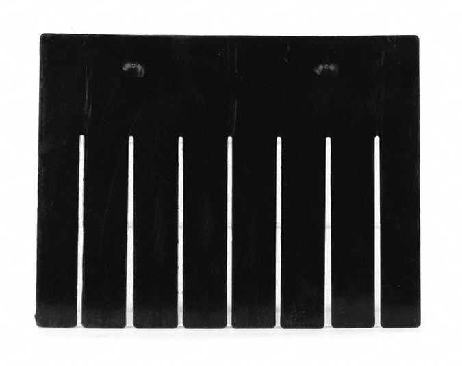 Divider 7.5 in H 9.75 in L Black PK6