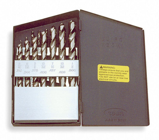 Jobber Drill Set 3/8 Shank 15 PC HSS