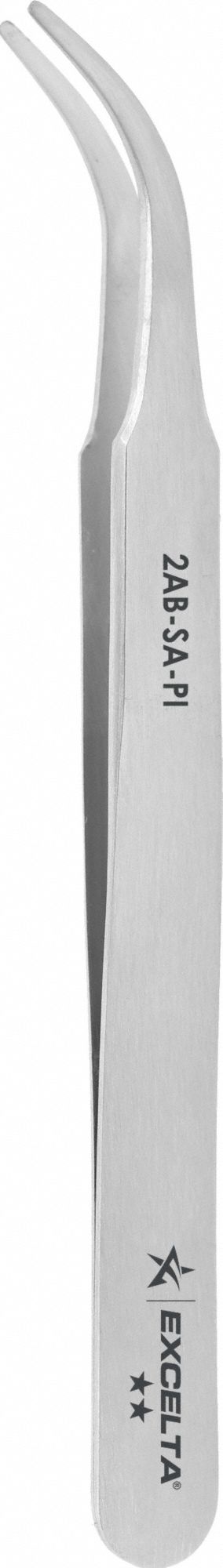Tweezers SS 4 1/2 L Curved Round