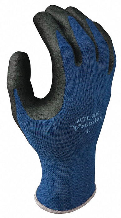 D1519 PR Coated Gloves Black/Blue L