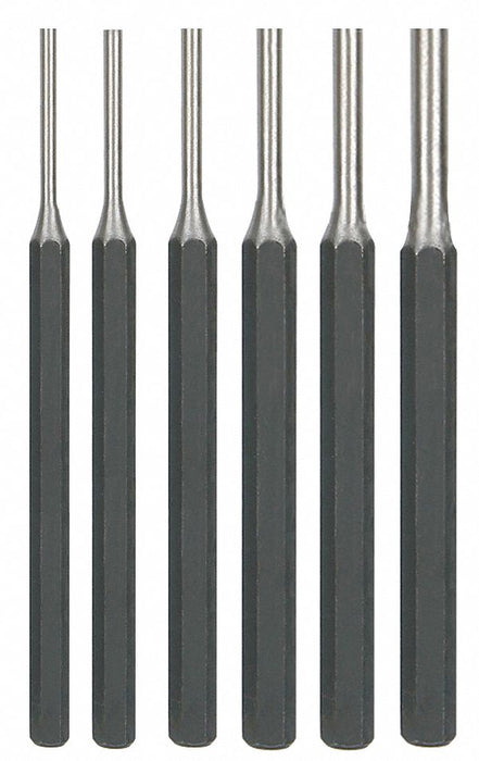 Pin Punch Set 1/8 To 5/16 In 6 Pc
