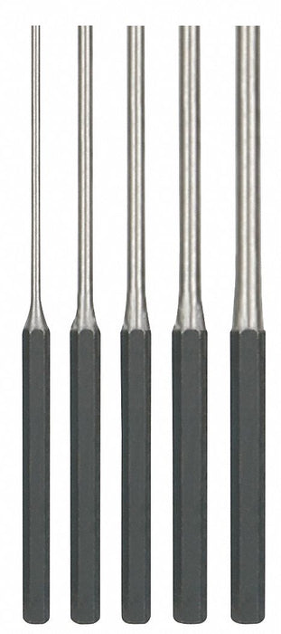 Drive Pin Punch Set 1/8 To 3/8 In 5 Pcs