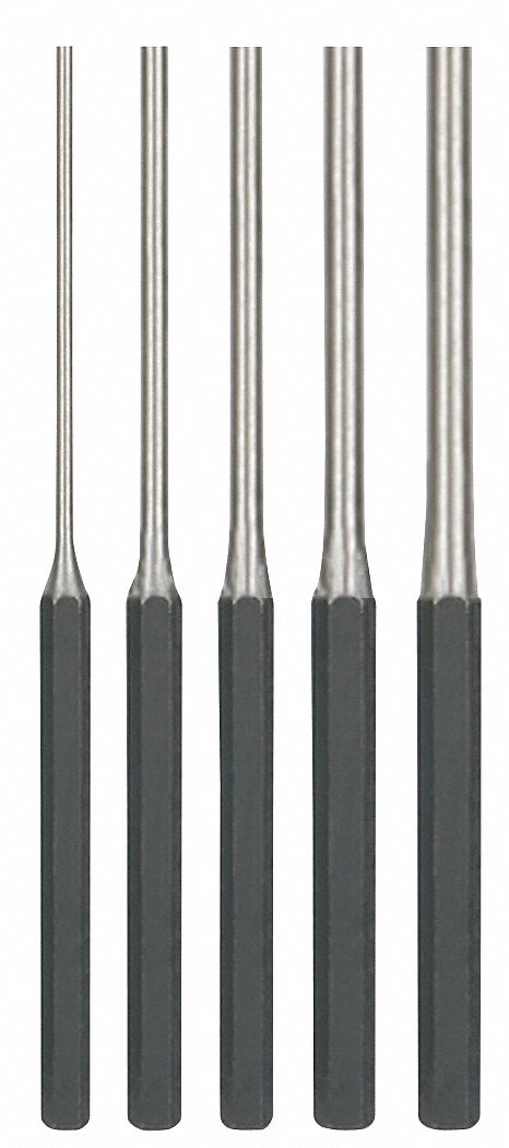 Drive Pin Punch Set 1/8 To 3/8 In 5 Pcs