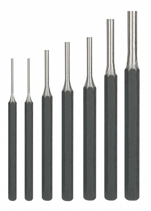Pin Punch Set 1/16 To 5/16 In 7 Pc