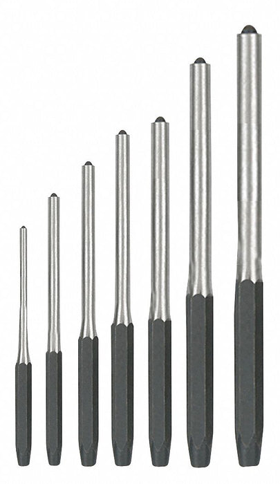 Roll Pin Punch Set 1/16 To 5/16 7 Pc