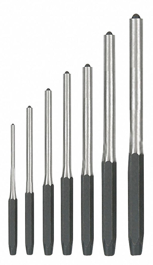 Roll Pin Punch Set 1/16 To 5/16 7 Pc