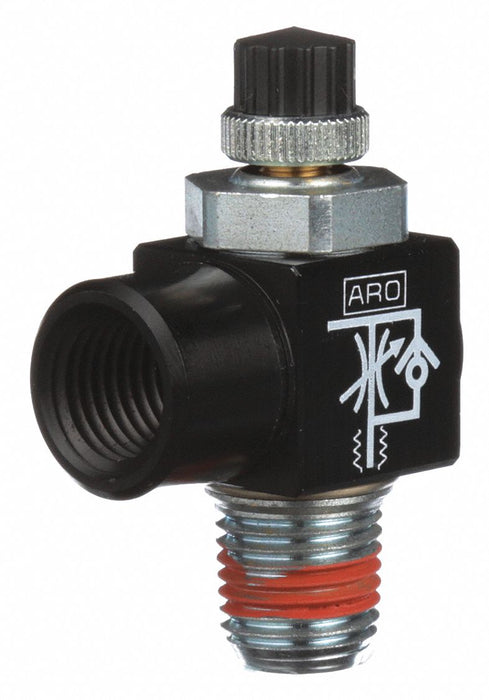 CylPortFlowCtrlValve 1/4inNPT MeterOut