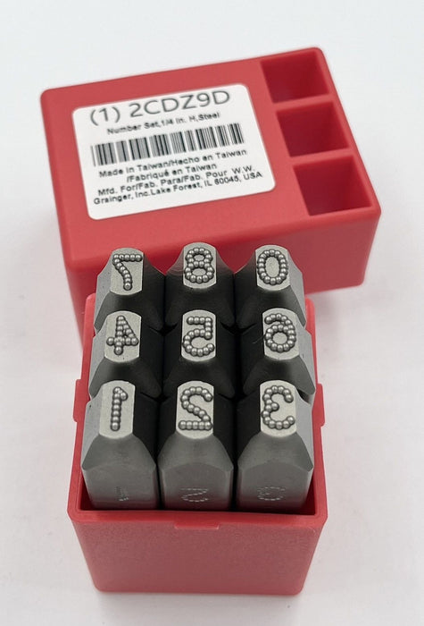Hand Stamp Kit Number Set
