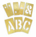 Stencil Set Letter Set Brass 33 pcs