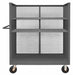 3 Sided Mesh Cart 3 Shelves 3600 lb.