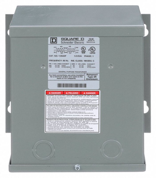 Transformer 120/240VAC 12/24VAC 1.5kVA