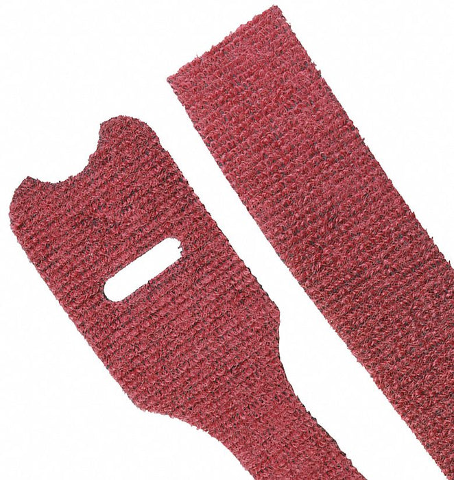 Hook-and-Loop Cable Tie 18 in Black PK10